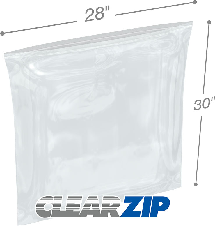 28 x 30 .008 ClearZip Lock Bags