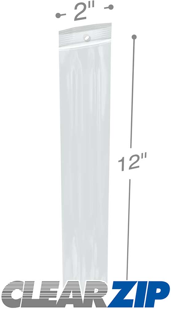 2x12 2mil Zipper Locking with Hang Hole