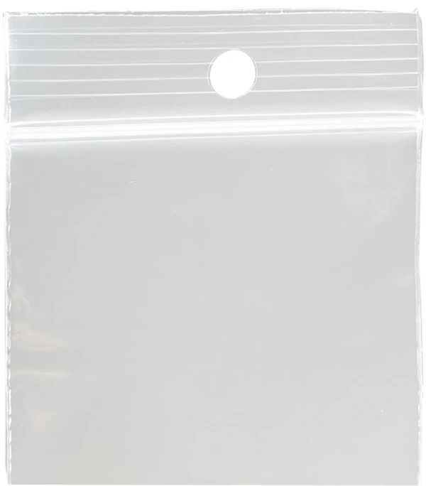 2x3 2 Mil Clearzip Lock Top Hang Hole Bags Bag Top Top of 2 x 3 Clearzip Locking Top Bags with Hang Hole 2 Mil