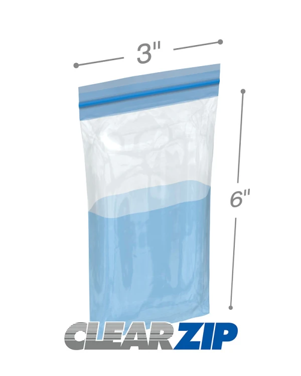 3 in x 6 in 3 mil Double Track Leakproof Bags BITRAN PE Series 4752-PE 3 x 6 .003 Leakproof Bag