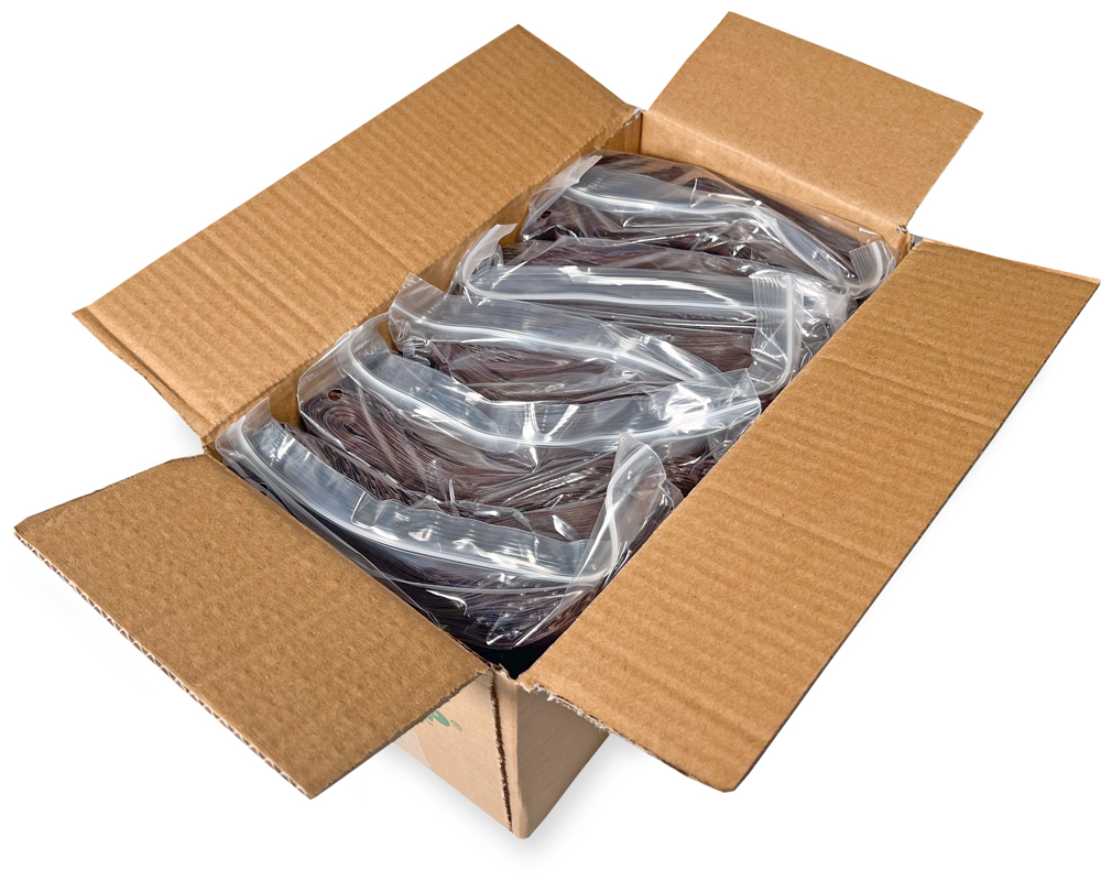 Case of 2.5 x 9 Clearzip UV Protection Amber Bags 3 Mil