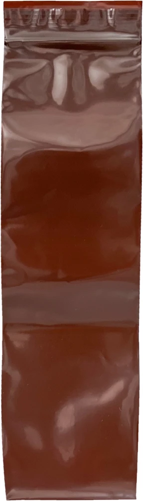 2.5 x 9 Clearzip UV Protection Amber Bags 3 Mil