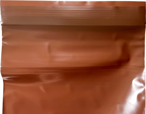 3 Mil 6 x 8 AmberClearzip Lock Top Zip Bag Tops Top of 6 x 8 Clearzip UV Protection Amber Bags 3 Mil