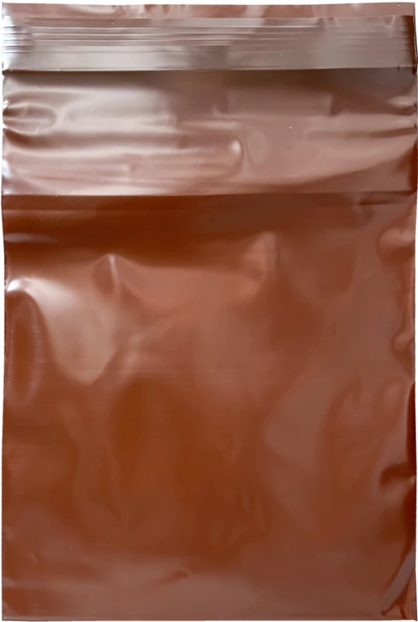 3 Mil 6 x 8 AmberClearzip Lock Top Zip Bags 6 x 8 Clearzip UV Protection Amber Bags 3 Mil