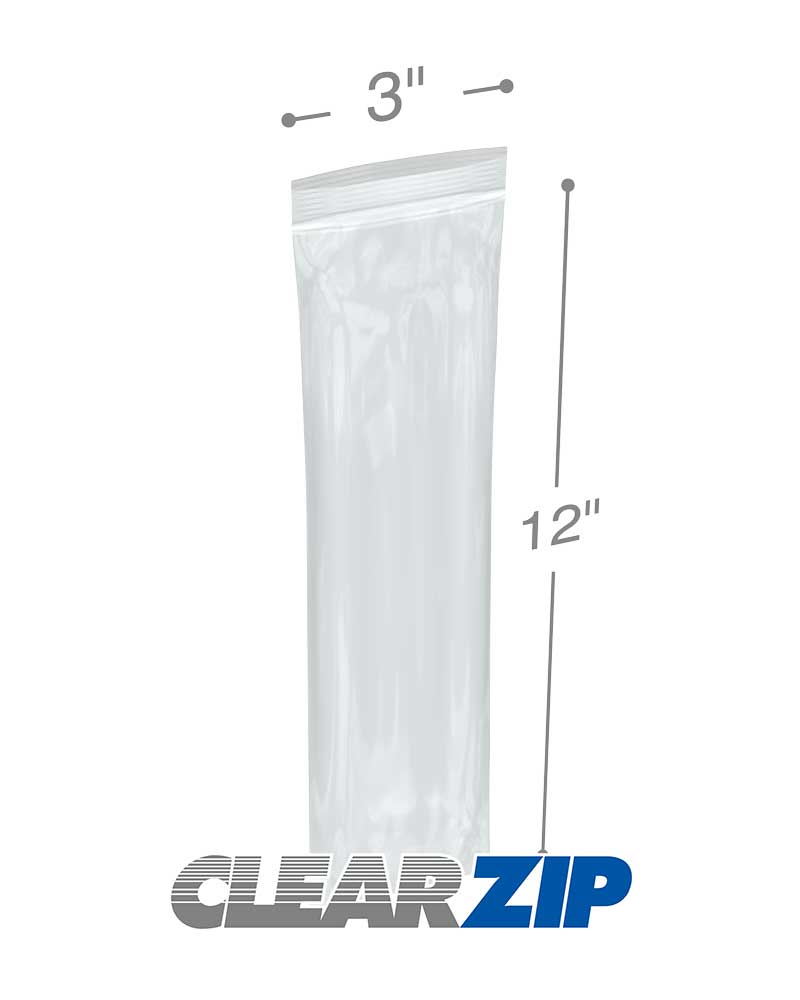 3 x 12 .006 Clearzip Lock Bags