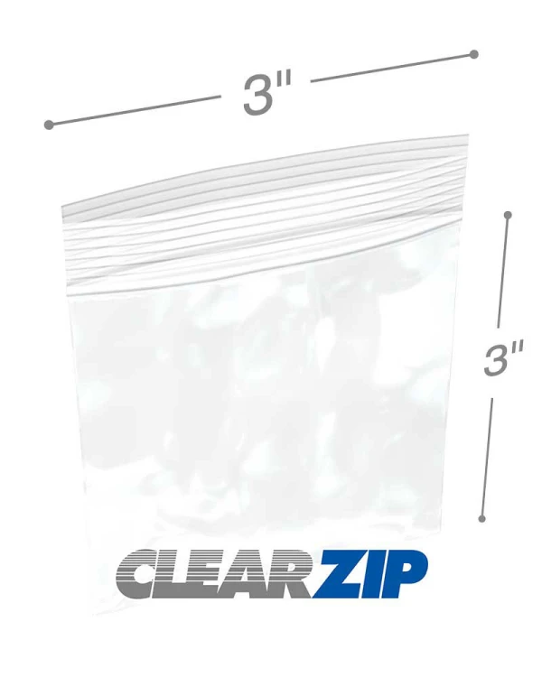 3 x 3 white zipper bags 3x3 white zipper bags