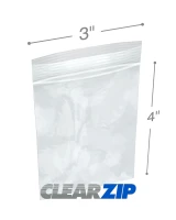 3x4 6Mil Zipper Locking Bags