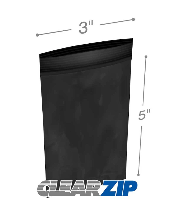 3 x 5 black zipper bags 3x5 black zipper bags