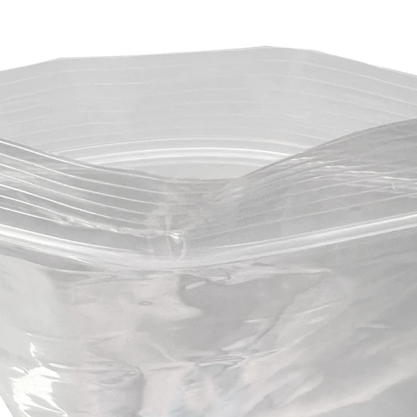 3 x 5 2 Mil Clearzip Lock Top Bag Opening Close up of 3 x 5 Clearzip® Locking Top Bag 2 Mil Opening
