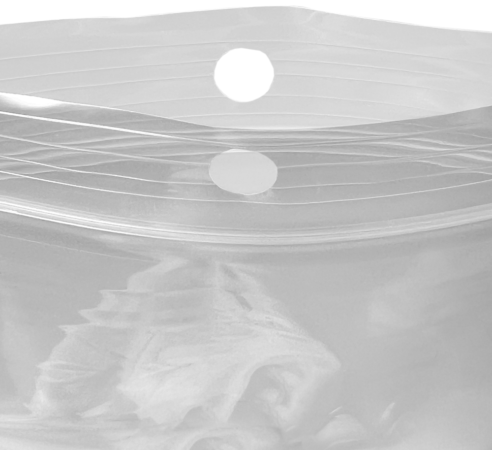 3 x 3 Clearzip Locking Top Bags with Hang Hole 2 Mil