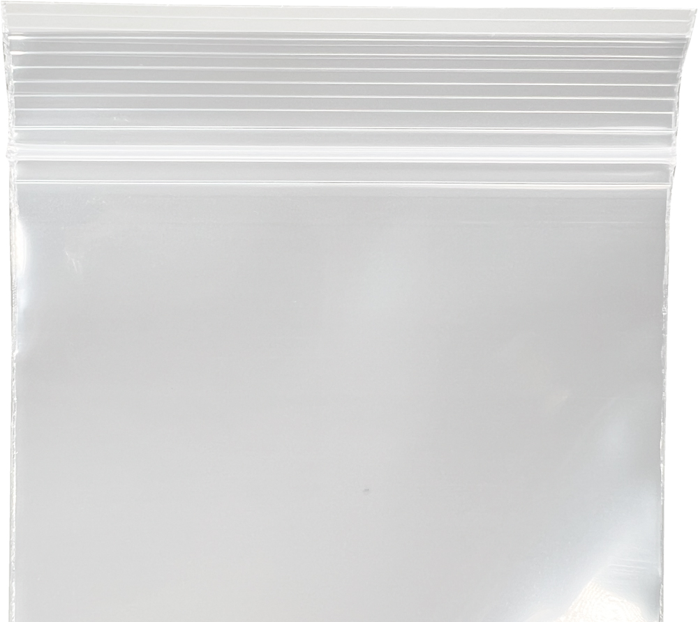 Offset Lip of 3 x 3 Clearzip Locking Top Bags 4 Mil