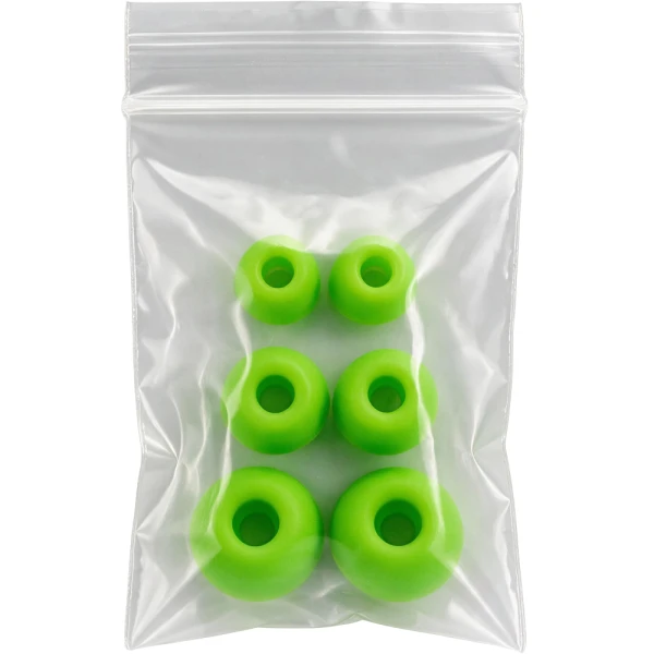 3 x 4 2 Mil Clearzip Lock Top Bags Earbuds inside of a 3 x 4 Clearzip Locking Top Bags 2 Mil