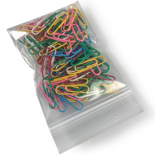 3x4 Clearzip Lock Top 4 Mil Bags Protecting Product 3 x 4 Clearzip Locking Top Bags 4 Mil with Paperclips