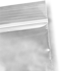 Close up of 3 x 5 2 Mil Clearzip Lock Top Bag Zipper