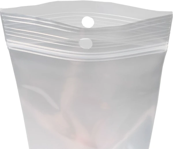3x5 4 Mil Clearzip Lock Top Hang Hole Bags Open Top Open Top of 3 x 5 Clearzip Locking Top Bags with Hang Hole 4 Mil
