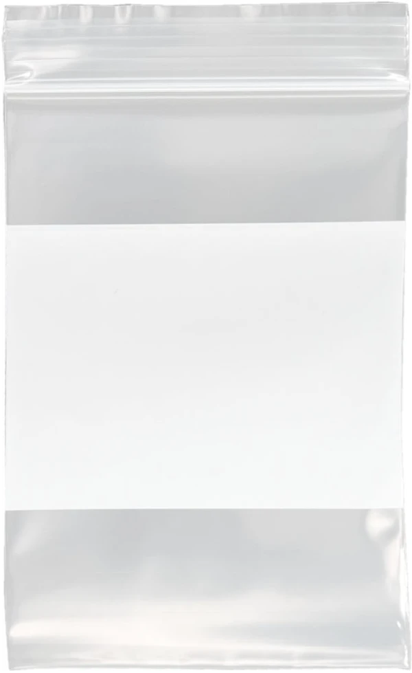 4 Mil 4 x 6 White Block Clearzip Lock Top Bags 4 Mil 4 x 6 White Block Clearzip Lock Top Bag