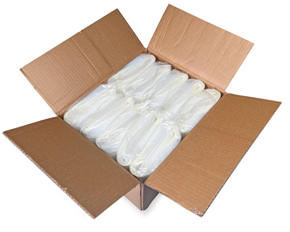 Case of 8 x 10 Clearzip Locking Top Bags with White Block 4 Mil