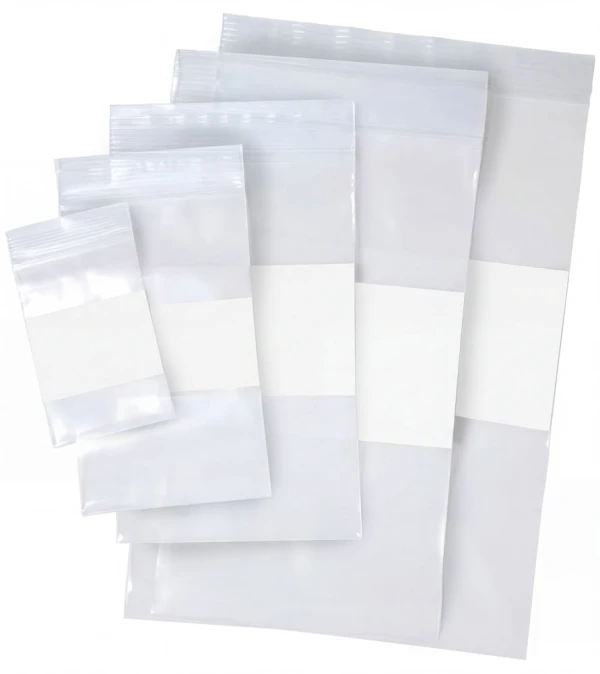 4 Mil Whiteblock Clearzip Zipper Locking bags assortment pack