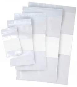4 Mil Assortment Pack Zipper Lock Whiteblock Bags