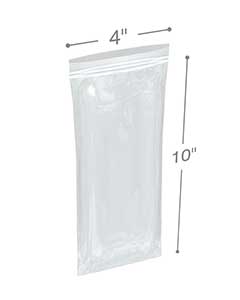 2 Mil 4" x 10" Bead Plastic Storage 12000 Pieces Clear Reclosable Bags 