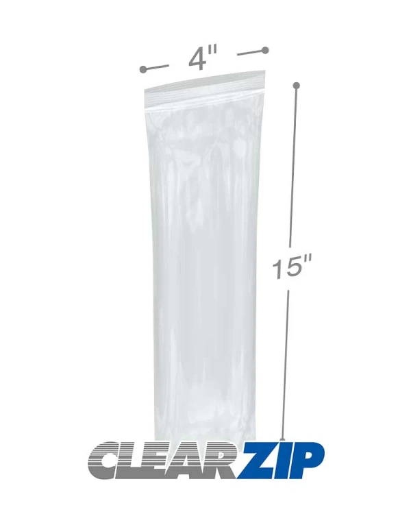4 x 15 2 Mil Ziplock Bags