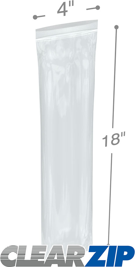4 x 18 .006 Clearzip Lock Bags