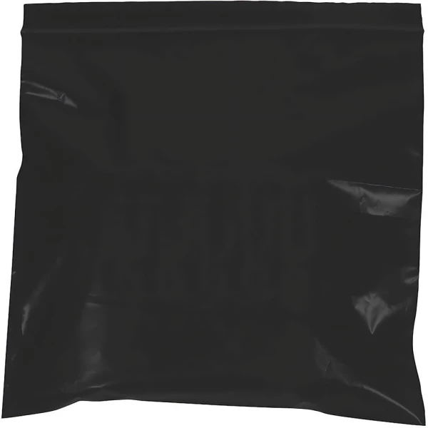 4 x 6 2 Mil Black Zip Bags Black 4 x 6 2 Mil Zip Bags