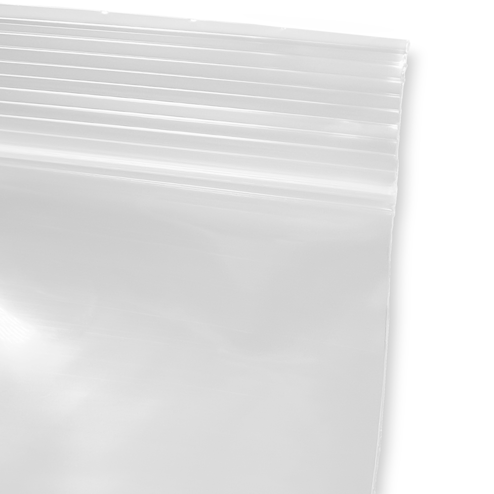 Close up of 4 x 6 Clearzip® Locking Top Bag 4 Mil Zipper
