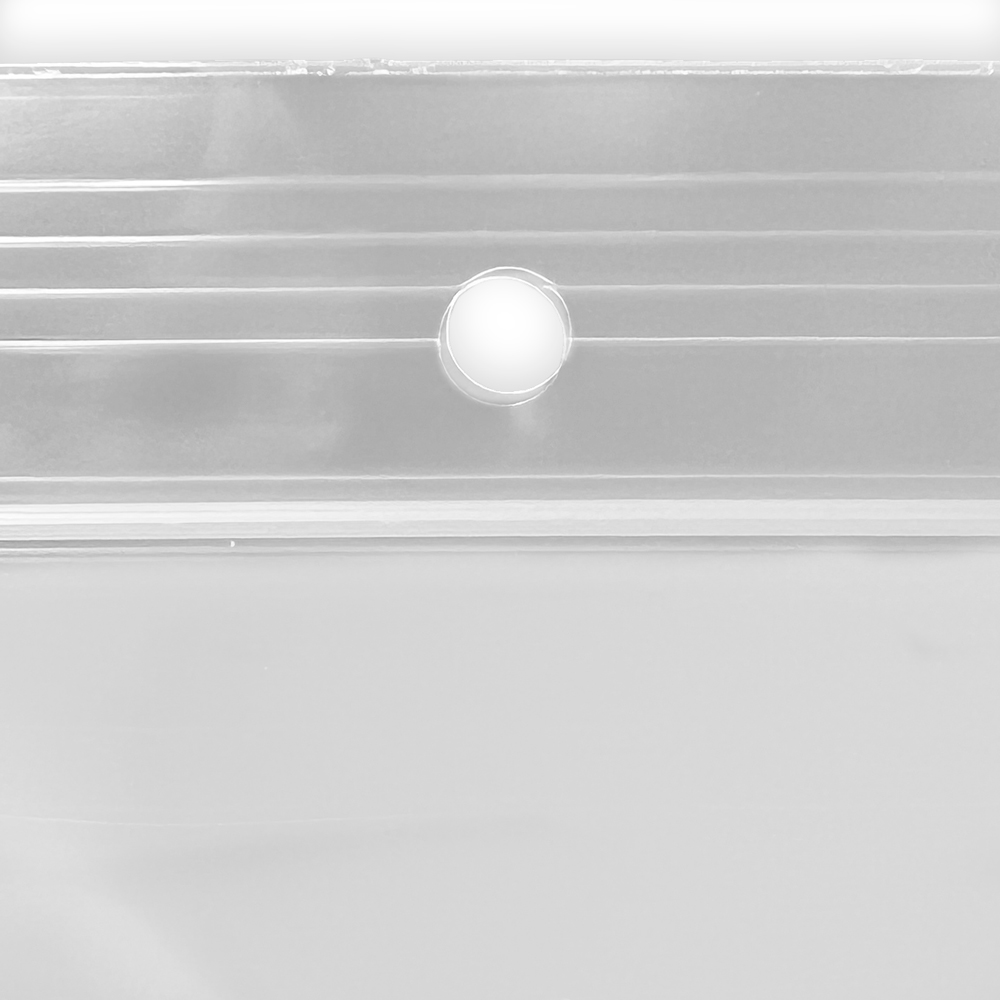 Close up of 4 x 6 4 Mil Clearzip Lock Top Hang Hole Bags Circle Hang Hole