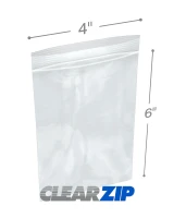 4 x 6 3 Mil Clearzip Lock Top Bags Measurements