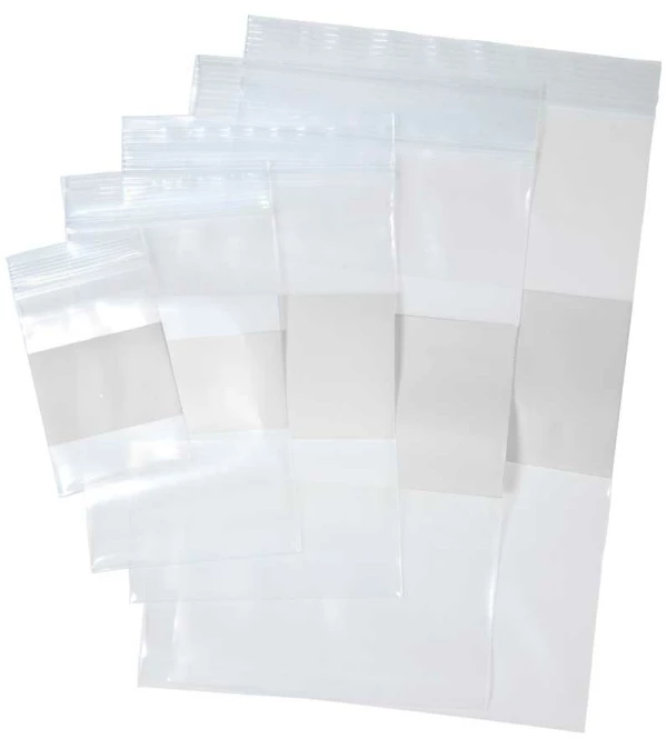 4 Mil Whiteblock Clearzip Zipper Locking bags assortment pack