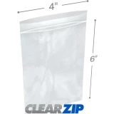 4 x 6 2 Mil Clearzip Lock Top Bags Measurements