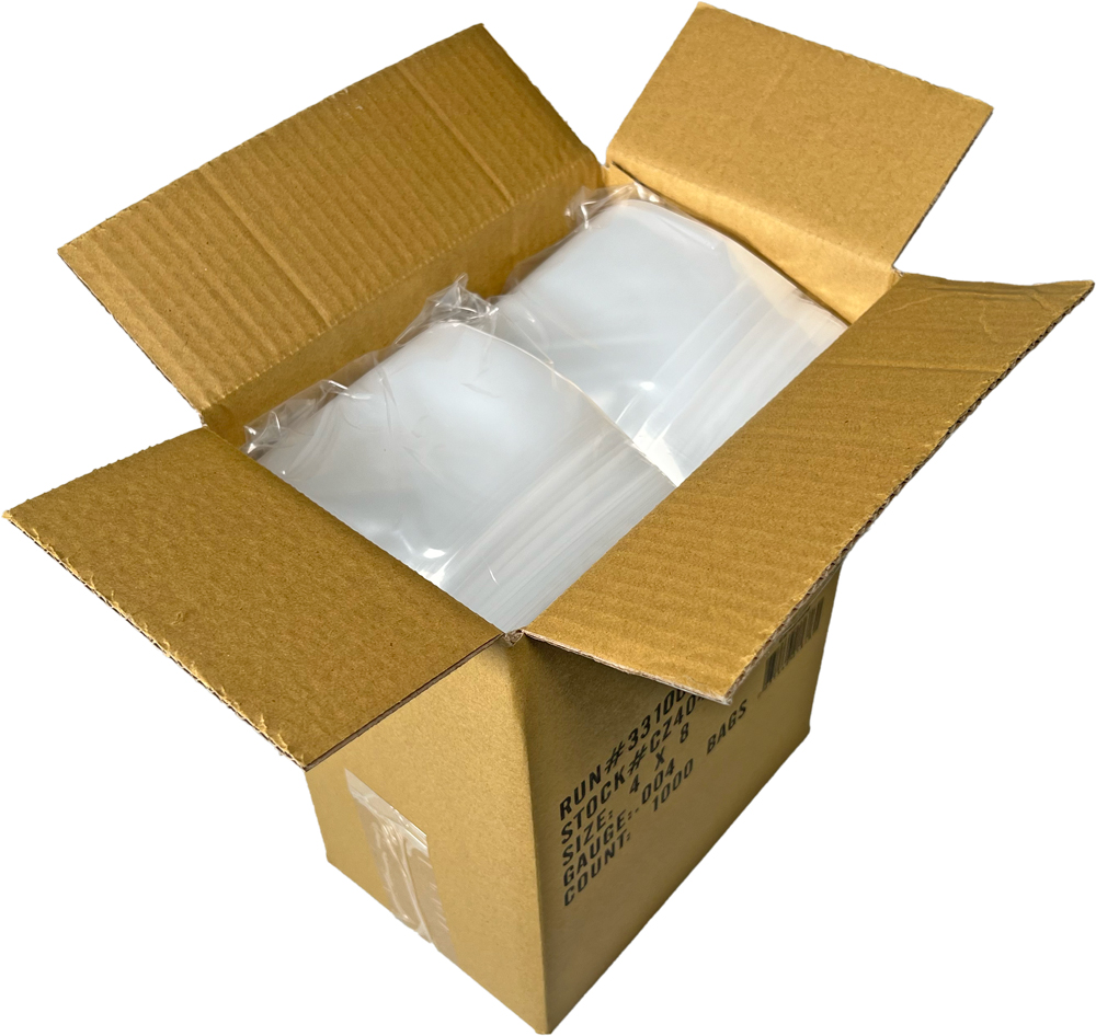 4 x 8 Clearzip Locking Top Bags 4 Mil Case
