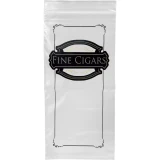 Front of 5 x 10 2 mil Zipper Lock Cigar Bags