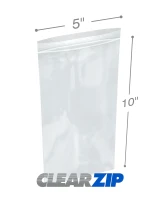 5 x 10 .006 Clearzip Lock Bags