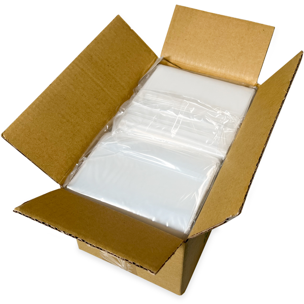 Case of 5 x 7 1.25 Mil Clearzip Lock Top Bags