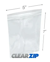5 x 7 .006 Clearzip Lock Bags