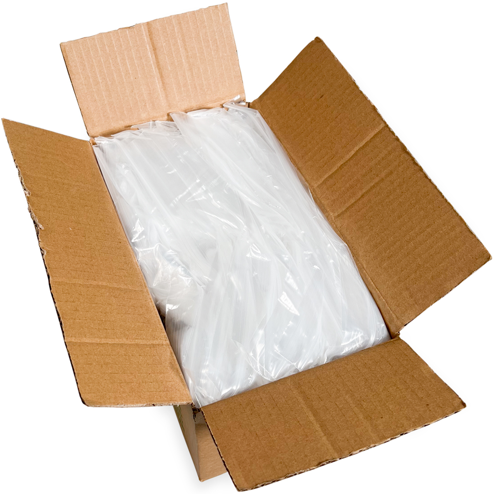 Case of 5 x 8 1.25 Mil Clearzip Lock Top Bags