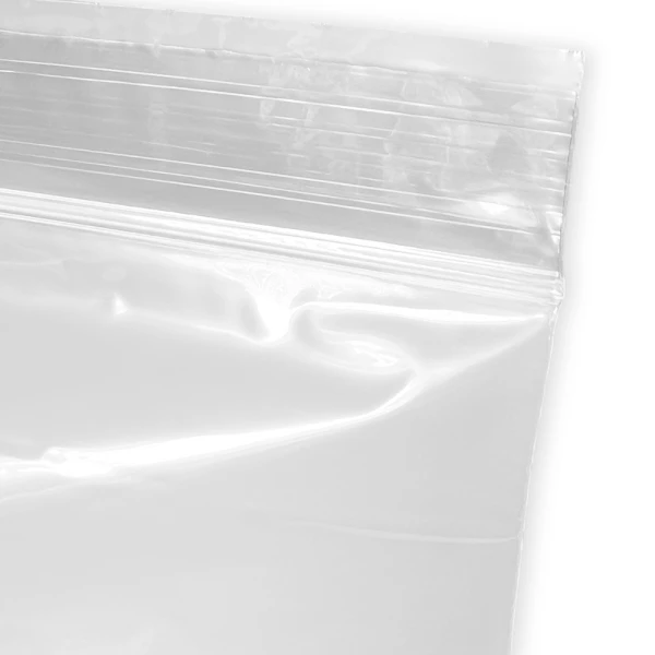 5 x 8 1.25 Mil Clearzip Lock Top Bags Zipper Close up of 5 x 8 1.25 Mil Clearzip Lock Top Bags Zipper