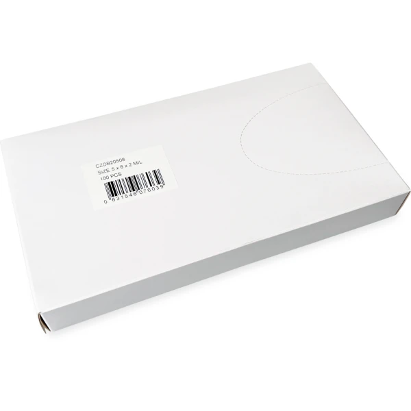 5 x 8 2 Mil Clearzip Lock Top Bags w/ Dispenser Box Dispenser Box of 5 x 8 2 Mil Clearzip Lock Top Bags