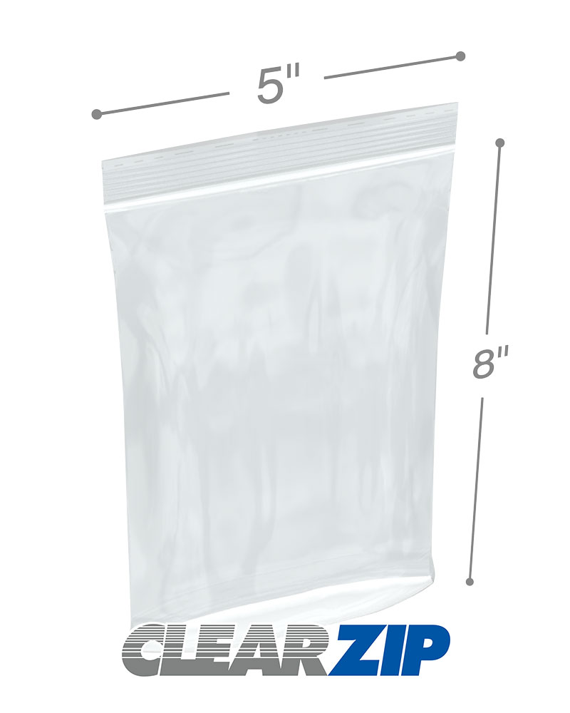 5 x 8 Tamper Evident Reclosable Bags