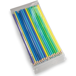 5 x 10 2 Mil Clearzip Lock Top Bag with Colored Pencils in Bag