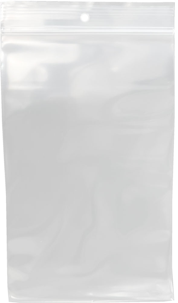5 x 8 Clearzip® Locking Top Bags with Hang Hole 4 Mil