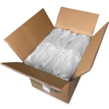 Case of 6 Mil 10 x 12 White Block Clearzip Lock Top Bags