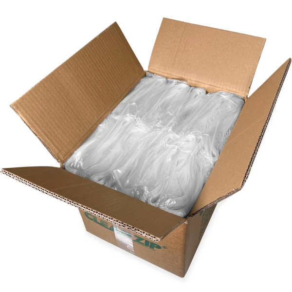 6 Mil 10 x 12 White Block Clearzip Lock Top Bags Case Case of 6 Mil 10 x 12 White Block Clearzip Lock Top Bags