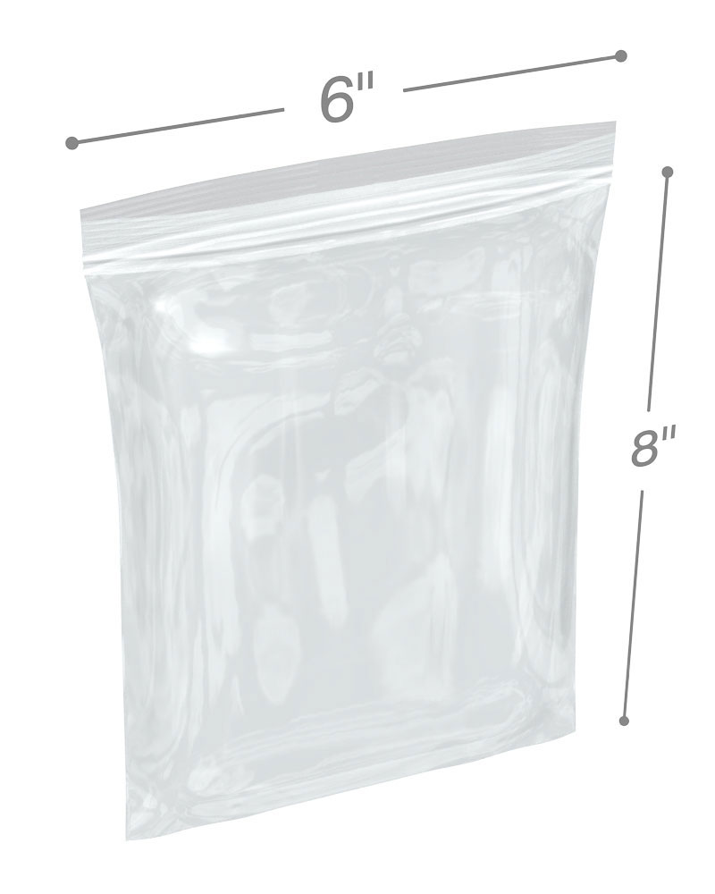 Plastic Freezer Bags - Zipper Quart