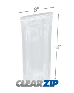 6 x 15 .002 Clearzip® Locking Bags