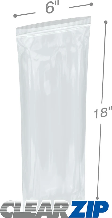 6 x 18 .006 Clearzip Lock Bags 6 x 18 .006 Clearzip Lock Bags