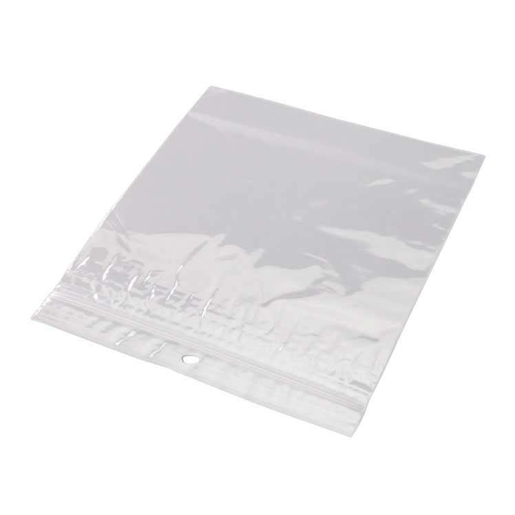 6 x 6 Hang Hole Zipper Locking 2 Mil  Polypropylene Bags