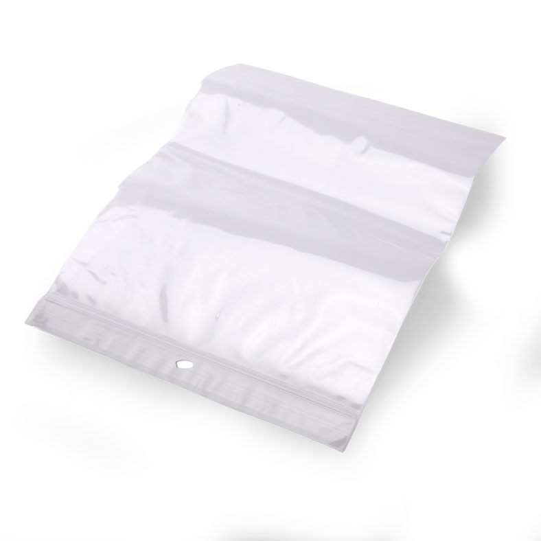 6 x 8 Hang Hole Zipper Locking 2 Mil  Polypropylene Bags